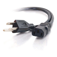 C2G 3130 6' Power Cord-C13 IEC and NEMA 5-15 Male ports facilitate connection between your device and a power source