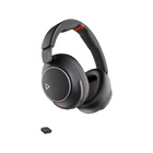 HP - Casque stéréo sans fil Bluetooth à réduction de bruit Poly Voyager Surround 85-Bénéficiez d'un confort durable pendant que vous vous concentrez sur votre travail. Vous oublierez que vous portez un casque au design élégant en fibre de carbone, aux oreillettes ultra-douces et à l'arceau réglable pour un ajustement en apesanteur.