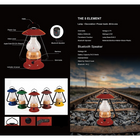 De-Light Series – Lampe tout-en-un "Les 5 éléments", rouge pompier-Matériaux : : Bambou, métal, verre, plastique