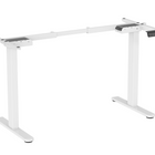 Uplite - Cadre de bureau électrique assis-debout à double moteur - Blanc-Le contrôle facile de haut en bas permet un réglage de la hauteur de 28.4" to 47.2", permettant un passage sans effort de la position de travail assise à la position debout.