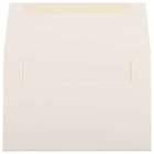 JAM Paper A8 Invitation Envelopes, 5.5 x 8.125, Strathmore Natural White Pinstripe, 250 Pack (191213H)-Blank interior for personalized message
