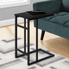 Monarch Specialties - 2170 Table D'Appoint - 24 po H/Noir/Metal Noir-Utilisez-le facilement comme table de collation ou table d'appoint de canape