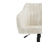 Brassex - Micah Chaise de bureau - beige-roulettes doubles en nylon pour une mobilité facile