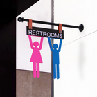 Futech Projecting Washroom Sign with Man/Woman-Indoor Use