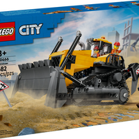 LEGO - City Big Vehicles Le bulldozer jaune-Bulldozer à construire - Construire sa propre ville est une vraie partie de plaisir avec l’ensemble de jeu LEGO City Le bulldozer jaune pour enfants de 8 ans et plus