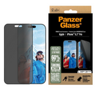 PanzerGlass - Ultra-Wide Fit Privacy Protecteur d'écran iPhone 16 Pro - Noir-Le contenu de votre écran est quasiment invisible pour tout le monde sauf vous.