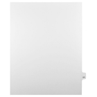 Mark Maker – Onglets séparateurs juridiques blancs, 1/25 onglets, format lettre, sans trous, numéro 171, 25/paquet-Onglets séparateurs blancs, 1/25 onglets
