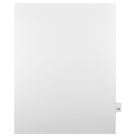 Mark Maker – Onglets séparateurs juridiques blancs, 1/25 onglets, format lettre, sans trous, numéro 171, 25/paquet-Onglets séparateurs blancs, 1/25 onglets