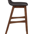 Modway - Juno Tabouret de bar - Brown - Ensemble de 2-Appuie-pieds et supports latéraux
