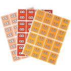 Pendaflex A-Z Brown End Tab Filing Labels - W - 240 Pack-Sheet packs of 240 labels (15 sheets, 16 labels per sheet)