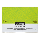 Dixon - Gomme à effacer biseautée Pink-N-Ink - grande - Paquet de 24-Gomme à effacer biseautée