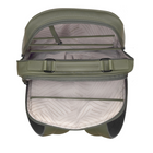 Champs Onyx Leather Compact Backpack - Khaki-Trolley strap for carry-on luggage