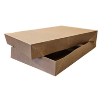 Eddie's - Boîte à vêtements - 17X - 17" x 11" x 2-1/2" - Kraft - Paquet de 50-Boîte cadeau