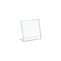 Azar Displays – Porte-affiche vertical en acrylique incliné en L, 8 x 10 po, 10/pqt (112718)-Porte-affiche