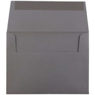 JAM Paper A2 Invitation Envelopes, 4.38 x 5.75, Dark Grey, 250 Pack (36396432H)-Blank interior for personalized message