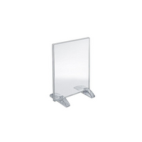 Azar Displays 7" x 5" Vertical/Horizontal Dual-Stand Acrylic Sign Holder, Clear, 10 Pack (132722)-Perfect for schools, businesses, homes, and retail stores