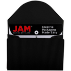 JAM Paper Plastic Business Card Case, Black Ridge, 5 Pack (2500 818g)-Material: Plastic