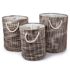Paniers de rangement ronds, brun 66405DF-2