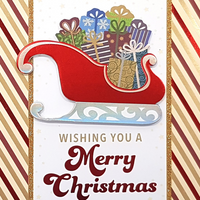 Rosedale Gold - Cartes de souhaits avec enveloppes "Pour vous souhaiter un joyeux Noël" - 5-1/2 x 8 po - Anglais - Paquet de 6-Carte de souhaits
