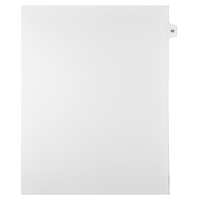 Mark Maker Legal Tabs - Letter Size - White - 1/15th cut - 25 tabs per package - 5 packages Pack - Number 92-White Single Tabs