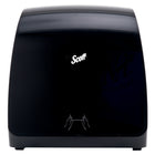 Scott - Distributrice manuelle d’essuie-mains Slimroll - pour essuie-mains Scott Slimroll avec mandrin orange - 12,65 po x 13,02 po x 7,18 po - Noire-Noire