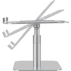 Fellowes - Support pour ordinateur portable d'bureau Alumia - Argent-Sa conception ouverte favorise la circulation de l'air pour garder votre ordinateur portable au frais, et ses patins antidérapants le maintiennent fermement en place