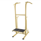 Stamina Outdoor Power Tower Pro - Yellow-Bolts into ground for enhanced stability and durability