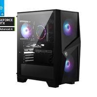 MSI Codex R2 C12NUD5-225CA Gaming Desktop - Intel i5-12400F - NVIDIA RTX 4060 Ti - 1TB SSD - 16GB RAM - Windows 11 Home-Intel Core i5-12400F