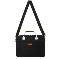 Vangoddy Shoulder Carrying Bag with Handle For 14" Laptop - Black-Carry and protect your devices in style and comfort with this Nylon Twill Weave Messenger Bag
