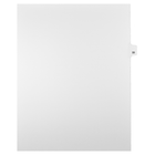 Markmaker - Intercalaires imprimes Legal, Blanc, 1/25th coupe, format lettre, sans trous, 25 tabs/PQT, 5 PQT/Boite, Numero 33-Intercalaires imprimes Legal