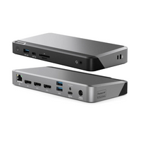 ALOGIC DX3 Triple 4K Display Universal Docking Station with 100W Power Delivery-Supports up to three 4K (5120x2880 @60Hz) video outputs