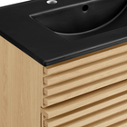 Modway - Render 30" Vanette de salle de bain - Noir de chêne-Assemblée requise