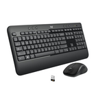 Logitech - Ensemble de clavier et souris sans fil MK540 - anglais-Expérience familière, frappez avec facilité et confort sur ce clavier sans fil taille standard, réducteur de bruit, repose poignet, résistant aux éclaboussures, pieds d’inclinaison ajustables.