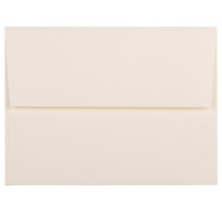 JAM Paper Enveloppes Strathmore en papier vélin avec ferm. gommée, format livret, 4 3/8 x 5 3/4 po, blanc naturel, paq./100-Blanc naturel