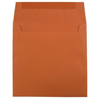 JAM Paper Enveloppes carrées de 6,5 x 6,5 po, orange foncé, 1000/paquet (3157452b)-Enveloppes en papier orange