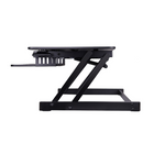 Rocelco 32" Sit-To-Stand Adjustable Height Desk Riser with Easy-Lift Handles - Black-Keyboard tray extends and retracts while keeping a 4.5" spacing between keyboard tray and desktop which helps keep arms and wrists in an ergonomic position to prevent neck and back strain while sitting or standing