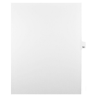 Mark Maker Legal Exhibit Index Tab White Single Tabs, 1/25th Cut, Letter Size, No Holes, Number 162, 25 Pack-White Single Tabs, 1/25th Cut