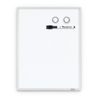 Quartet Slim Aluminum Frame Dry-Erase Board, 11" x 14" (6447415860)-Steel whiteboard, ideal for placement in low-use or personal spaces