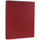 JAM Paper Matte Paper, 8.5 x 11, 28lb Dark Red, 2 packs of 50 (46395839g)-Size: 8-1/2" x 11"