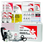 First Aid Central - Trousse de premiers soins Type 2 - Moyenne - CSA Z1220-24 - Boîtier en métal-Emballée dans un boîtier métallique mural durable avec logo bilingue de trousse de premiers soins.