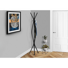 Monarch Specialties 2051 Coat Rack - Black Metal Contemporary Style-Contemporary design
