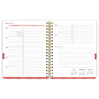 BrownTrout - 2024-2025 Plato Académique Blush Craquelé Hebdomadaire/Mensuel Planificateur de Bureau - 15.2 x 19.7 cm-Mise en Page Accessible - S'ouvre et se met à plat pour faciliter l'écriture et la lecture