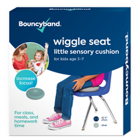 Bouncyband Little Wiggle Seat Sensory Cushion, Silver-Quietly enables movement, allowing students to be productive while working