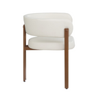 Brassex - Chaise de visite 572834 Bailey - ensemble de 2 - crème-Structure en métal