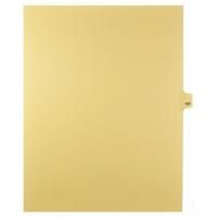 Markmaker - Intercalaires imprimes Legal, Chamois, 1/25th coupe, format lettre, sans trous, 25 tabs/PQT, 5 PQT/Boite, Numero 187-Intercalaires imprimes Legal