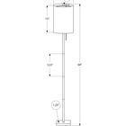 Monarch Specialties - Luminaire - 62 po H Lampadaire - Métal Noir - Abat-Jour Ivoire / Crème - Contemporain-Fabriqué avec des matériaux de qualité, cet éclairage d'appoint décoratif est assorti d'une garantie limitée de 2 ans contre tout défaut pour votre satisfaction