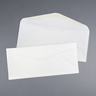 JAM Paper Enveloppes format livret à rabat commercial gommé, 5 x 11 1/2 po, blanches, 200 par paquet-Idéales pour les cartes de vœux, les cartes d’invitation, les faire-part de mariage et autres
