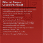 Staples CAT 6 Network Coupler-RJ45 connection – Includes two female RJ45 ports