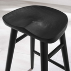 Modway - Saville Dos sans dos Tabourets de comptoir - Noir - Ensemble de 2-Pattes écartées et effilées