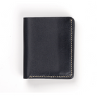Decent Living Slim Leather Bifold Wallet - Black-Material: 100% full-grain genuine leather for lasting quality